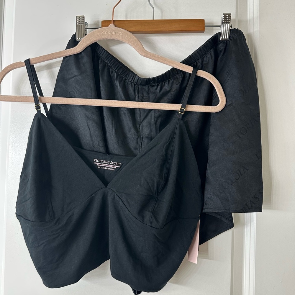 Victoria's Secret Black Camisole and Shorts Set